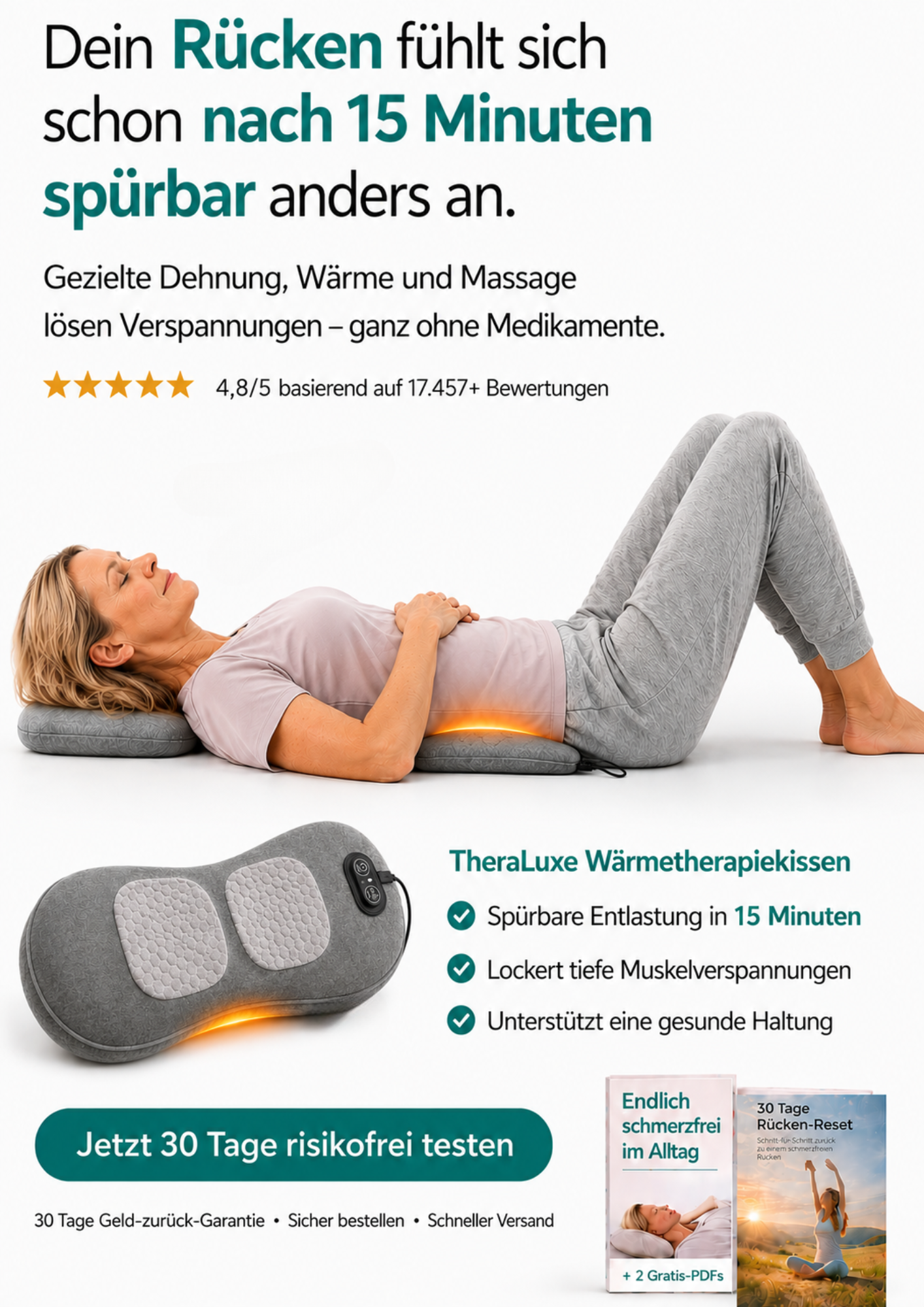 TheraLuxe RelaxPro™ – Endlich schmerzfrei aufstehen – 15 Minuten täglich für spürbare Erleichterung.