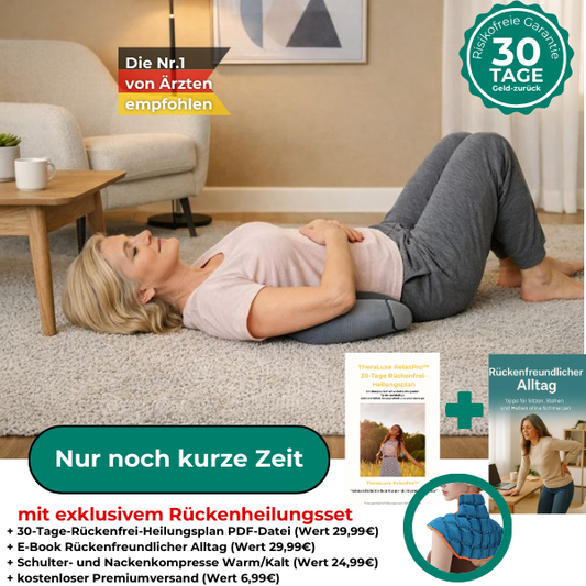 TheraLuxe RelaxPro™ – Endlich schmerzfrei aufstehen – 15 Minuten täglich für spürbare Erleichterung.