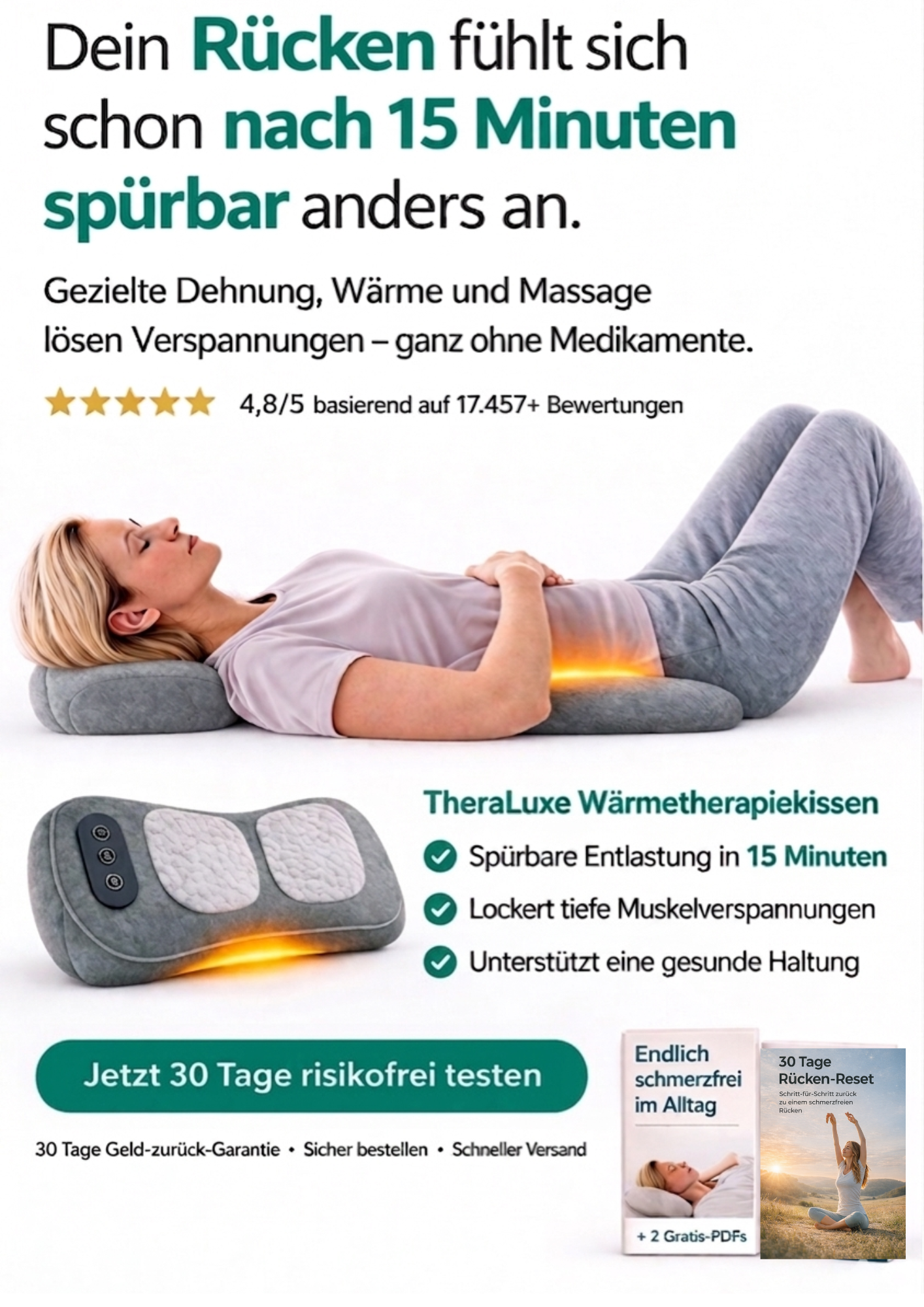 TheraLuxe RelaxPro™ – Endlich schmerzfrei aufstehen – 15 Minuten täglich für spürbare Erleichterung.